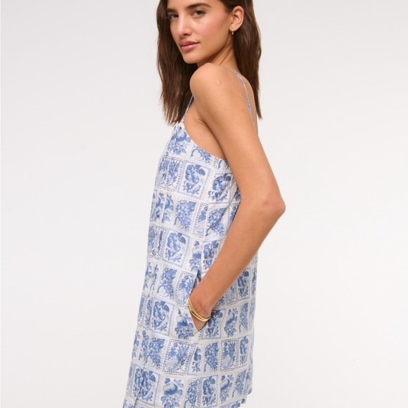 Abercrombie & Fitch Linen Button Skort Dress with Pockets - Picture 2 of 7